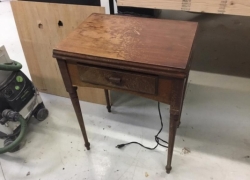 Great Grandma Singer Sewing Machine - Before Restoration - Furniture Medic in Naperville, IL