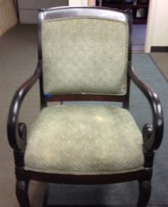 Chair on 355 restored - Furniture Medic in West Chicago IL