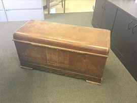 Hope Chest Before Restoration in Carol Stream, IL