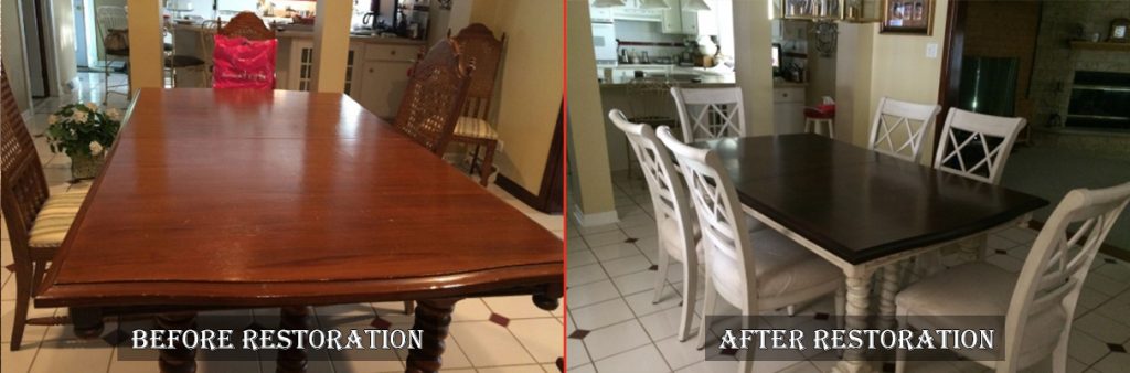 Wooden Table and Chairs Refinishing in Carol Stream, IL