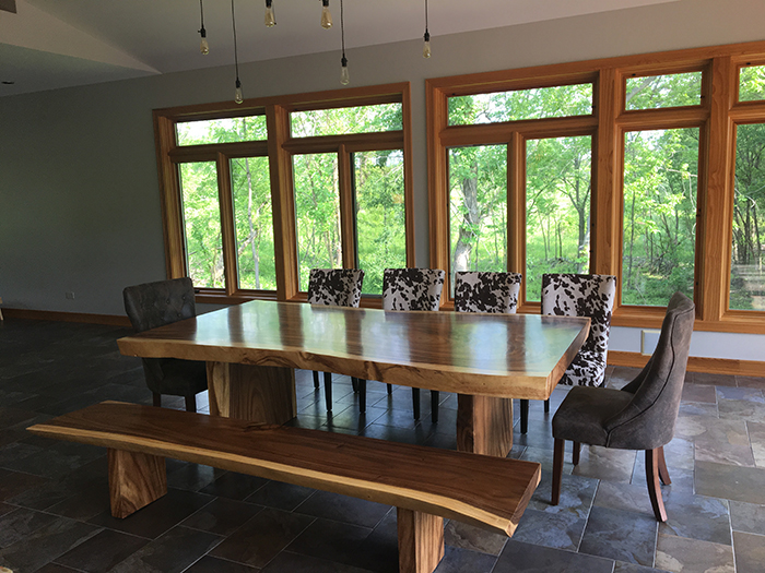 Furniture Medic Restores Acacia Wood Tabletop And Bench