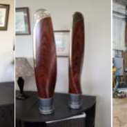 Furniture Medic by MasterCare Experts Restores Wooden Propellers from Beechcraft Staggerwing Airplane