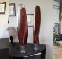 Furniture Medic by MasterCare Experts Restores Wooden Propellers from Beechcraft Staggerwing Airplane