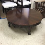 Furniture Medic by MasterCare Experts Completely Refinishes Round Coffee Table
